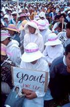 米軍基地反対集会